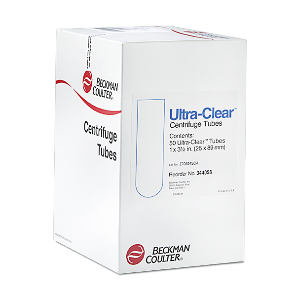 344058-38.5 mL, Open-Top Thinwall Ultra-Clear Tube, 25 x 89mm - 50Pk_1